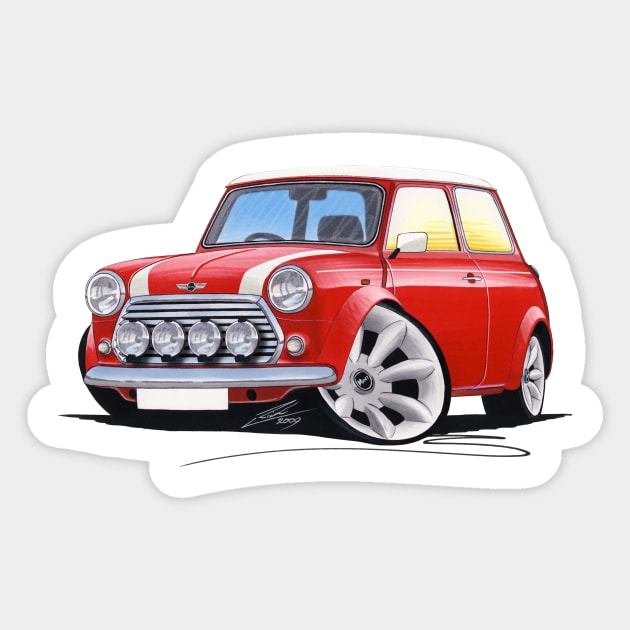 Rover Mini Cooper Sport Red Sticker by y30man5